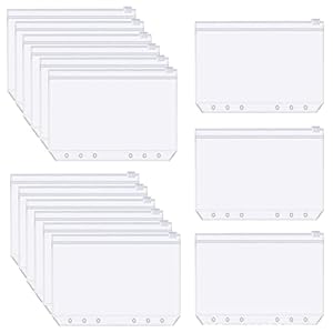 Saijian 25 Stück A5 Zipper Bindertaschen