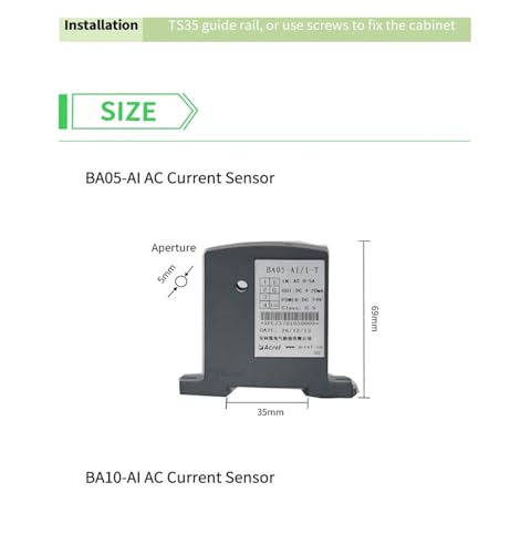 Transformador de corriente analógico BA20-AI/VT sensor de medición con salida CC 0-5 V 4