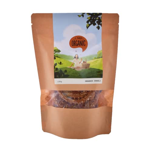 I Say Organic Chakli, 100 G | Namkeen Snacks for Foodie Indians | Pure & Organic | No Artificial Color Or Preservatives (B09GRW44DL) Amazon Price History, Amazon Price Tracker