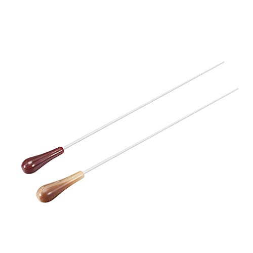 uxcell Music Conductor Baton Orchestra Baton 39cm/15.35inch Length Brown Red Resin Handle Music