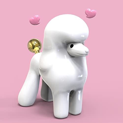 Metalmorphose – Schlüsselanhänger Pudel – MTM255-01, weiß, 0 Monate, Einzigartig