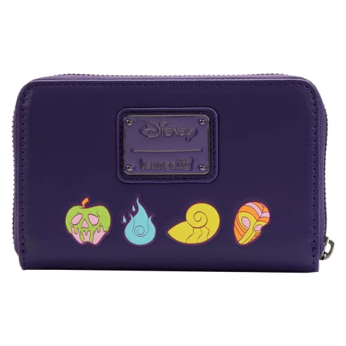 Loungefly Disney Villains in the Dark Zip Around Wallet2