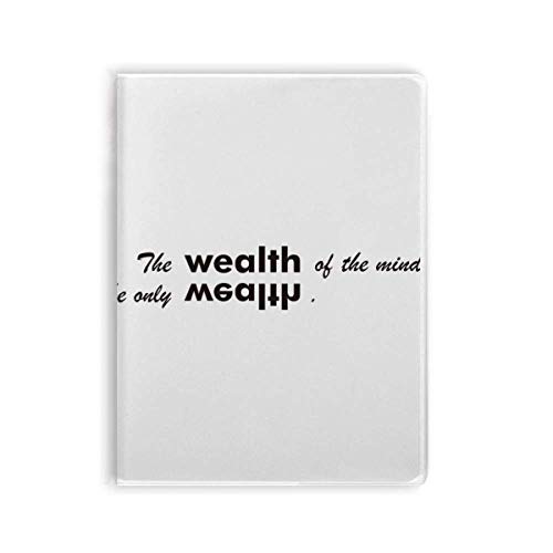 Carnet de notes minimaliste de haute qualité littéraire avec couverture flexible noire