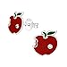 Produktbild Montebello Appel Ohrstecker - 925 Silber E-Coating - Apfel - 8mm