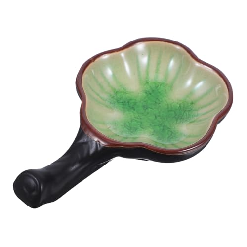 DECORNIJIA 多機能磁器インク皿 ブラシホルダー付き 書道用 筆置き アート用品 絵の具受け 製 文房具 インクパレット 筆洗い兼用 かわいいデザイン 手書き練習用