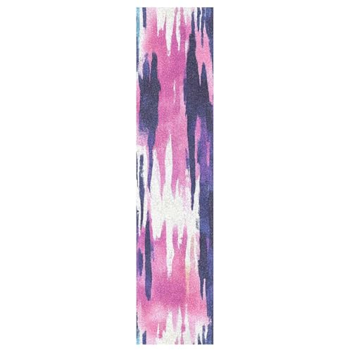 CEBUGI Colored Tie-dye Skateboard Grip Tape 44x10in Waterproof Tear-Proof Longboard Grip Tape Bubble Free Non-Slip Scooter Grip Tape for Girls Boys