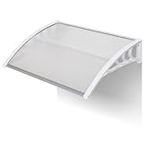 Outvita 39'x32' Window Awning Canopy, Polycarbonate Front Door Patio Cover for UV, Rain, Snow & Sunlight...