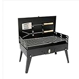 BHKERUZ Klappgrill für den Außenbereich, faltbarer Campinggrill zum Kochen im Freien, Camping, Picknick, Wandern, Strand, Terrasse, Räuchern