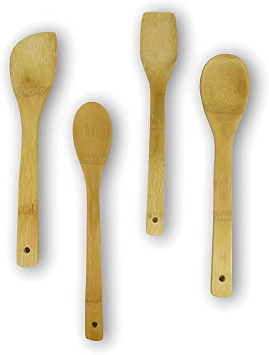 Utensilios De Cocina Madera Utensilios de Cocina Madera Bambú/ Juego de Espátulas Para Cocina/ Juego de Utensilios de Cocina Profesional Palas...