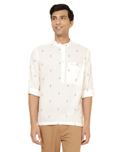 Chemise pour homme slim olive S Fabindia en coton léger pour un style ajusté au quotidien