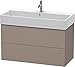 Produktbild Duravit Duravit Waschtischunterbau L-CUBE 544 x 984 x 459 mm basalt matt