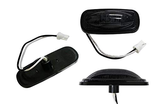 iJDMTOY Smoked Lens Amber/Red LED Rear Bed Side Marker Lights Set Compatible With 2003-2009 Dodge RAM 2500 3500 Heavy Duty Dually Truck Double Wheel Side Fenders