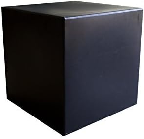 Arken Black Plastic Base Coffee Table Cube Bean Bag Sitting Stool Chair