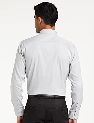 Image of Amazon Brand - Symbol Men's Solid Cotton Formal Shirt | Plain | Full Sleeve - Regular Fit (Available in Plus Sizes)