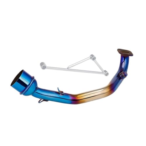 Silenciador de escape y tubo intermedio para moto GY6 que reduce vibraciones en la línea