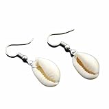 Natural Shell Cowrie Earrings Beach Seashell Drop Earrings Girls Earring Fashion Accessories
