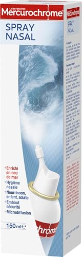 Spray Nasal MERCUROCHROME 150 ml lot de 6 pour libérer le nez encombré