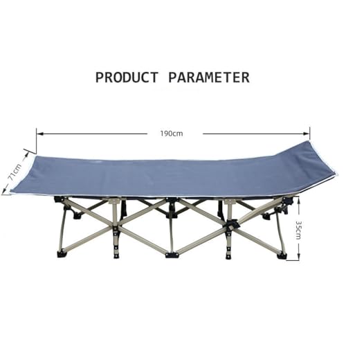Lit pliant d'extérieur de sieste simple et fauteuil de rangement portable - 2