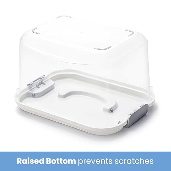 Elsjoy 8 Pack 5.5 Quart Plastic Storage Bins with Lid and Handle, Clear Latch Storage Box Stackable Organizing Bins, Lidded Storage Container for Home, Office