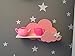 Cloud Shelf for Kids Room, Cloud Shelves for Nursery Decor (Pink)