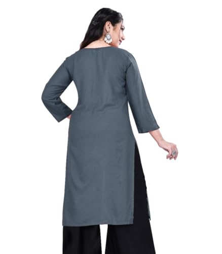 Image of Women Rayon Regular Kurti