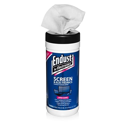 Endust for Electronics, Surface cleaning wipes, Great LCD and Plasma wipes, 70 Count (11506)
