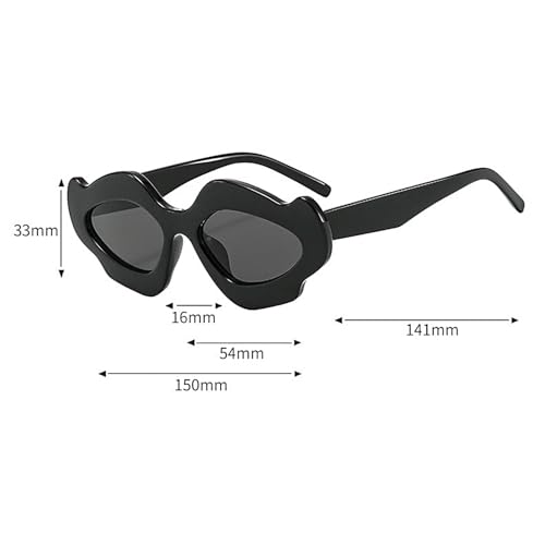 COTIA Fashion Irregular Punk Sunglasses Women Men Trends Cloud Sun Glasses Personality Party Eyeglasses4