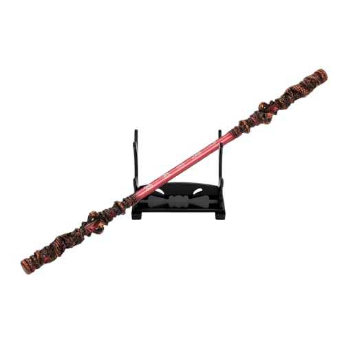 40 inch Long PU Black Myth Wukong Staff, Monkey King Staff,Ruyi Jingu Bang, PU Material,1 lb Weight, Sun Wukong Staff, Three-Dimensional Carving (Red Bronze)