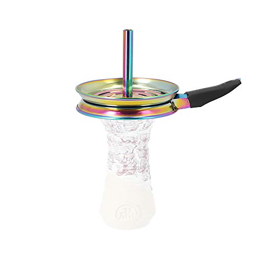 AO® Shisha Pfännchen Kaminaufsatz Edelstahl | Extra große Auflagefläche = für mindestens vier Kohlen (Rainbow) – Bild 5