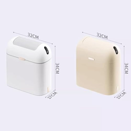 Cubo de basura con sensor automático para baño y hogar inteligente 3