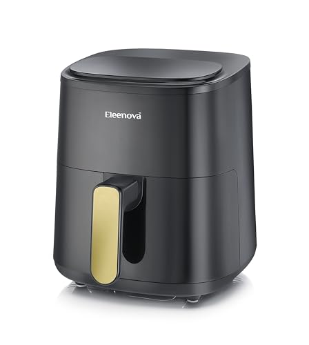 Image of Eleenova Nexus Pro 4.5 litres Air fryer 1200 Watts with Smart Touch Panel [ Golden Handle with Full Display ]