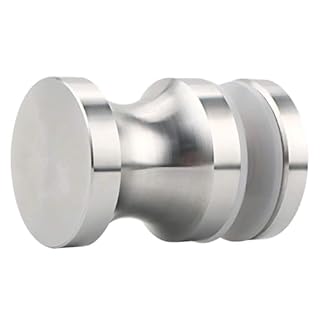 Alise Shower Door Handle, Sliding Shower Doors Knob, Heavy Duty Solid SUS304 Stainless Steel Knobs, One Sided Pull Hardware Replacement Parts for Bathroom Glass Doors, Brushed Nickel