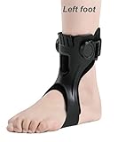 Furlove AFO Drop Foot Brace Orthosis for Hemiplegia Stroke Varus Foot Improve Walking Gait, Effective Relieve Pain for Walking with Shoes, Lightweight & Invisible (XL, Left foot)