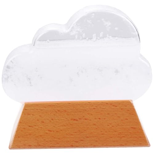 Pfjsseey 1pc Cloud Storm Glass Wear Prognostiker Wege Station Weatel Glas Sturm Wetter Prädiktor Wasser Drop Prädiktor Desktop Dekorationen Weiß, W.