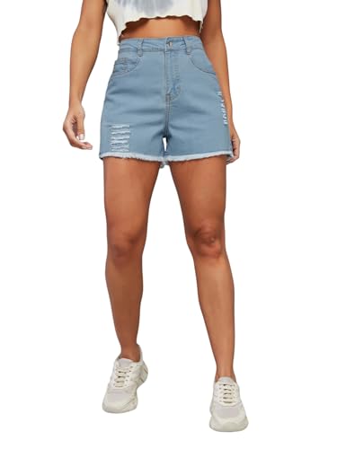 Short bleu femme Dolce Crudo XL bermuda en jean stretch léger