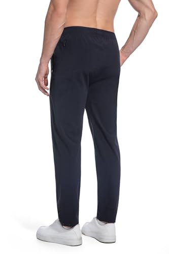 Men's Casual Easy Pants 28" Short Inseam Stretch Athletic Hiking Travel Pants Water Resistant Quick Dry3