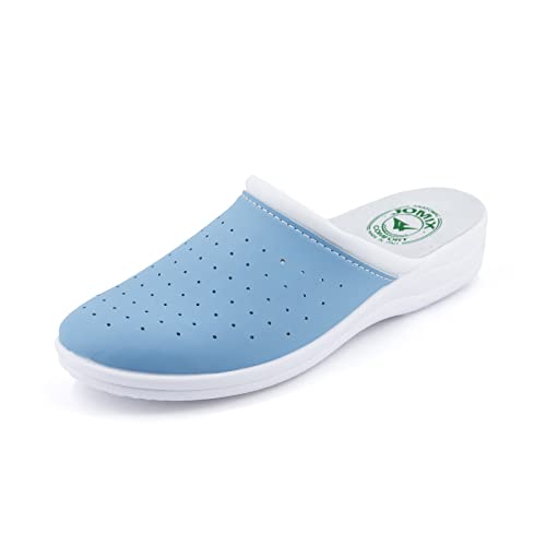 JOMIX Sabot Medical Femme Homme Orthopédique Fabriqués en Italie 39 EU Bleu Ciel