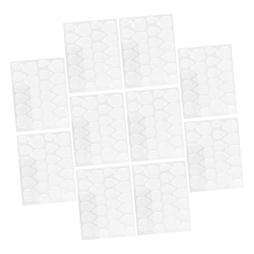 Beavorty 50Piezas Transparente De Stickers Autoadhesivos Para Falsas Impermeables y Fáciles De Remover Para Casa