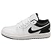 Air Jordan 1 Low Men's Shoes (553558-132,White/Black-White) Size 9.5