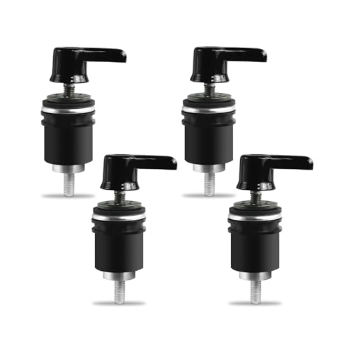 Harvards Chrome Quick Released Mounting Spools Fit for Indian Chief, Chieftain, Roadmaster, Challenger Trunk Tour Trunk & Sissybar 2014-2025 (Mounting Spools Anti-Theft)