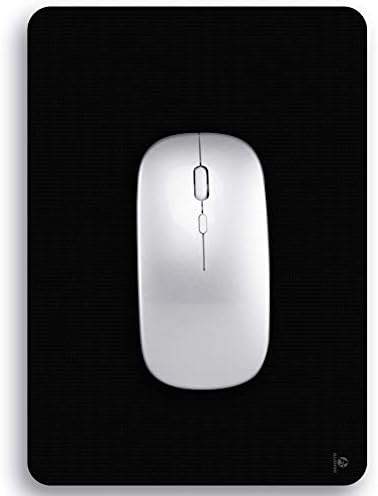 Small Mouse Pad 6 x 8 Inch, Audimi Mini Mouse Pad Thick for Laptop Wireless Mouse Home Office Travel, Portable & Washable Black