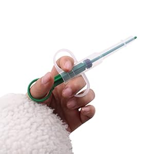 Androxeda 2 Stücke Tablette Feeder Kunststoff Tablettengeber Medikamenten Feeder Pet Pusher Spritze Pet Tabletteneingeber für Katzen kleine Hunde