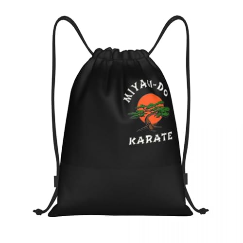 Bolsas de Mochila con cordón Personalizadas Miyagi Dojo Karate Kid Lightweight Cobra Kai Anime Manga Gym Sports Sackpack Sacks para Compras
