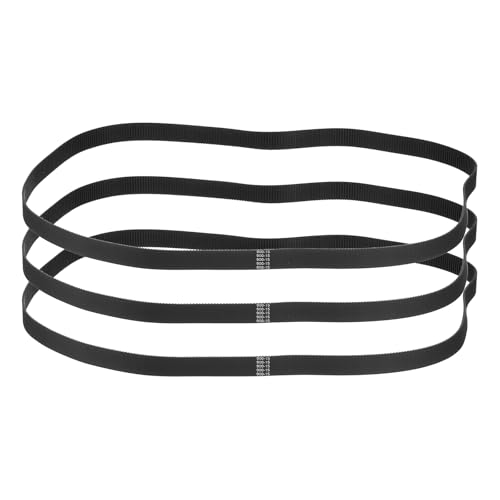 sourcing map 900mm GT-2 Timing Belt 15mm Width 2mm Pitch Black 3pcs