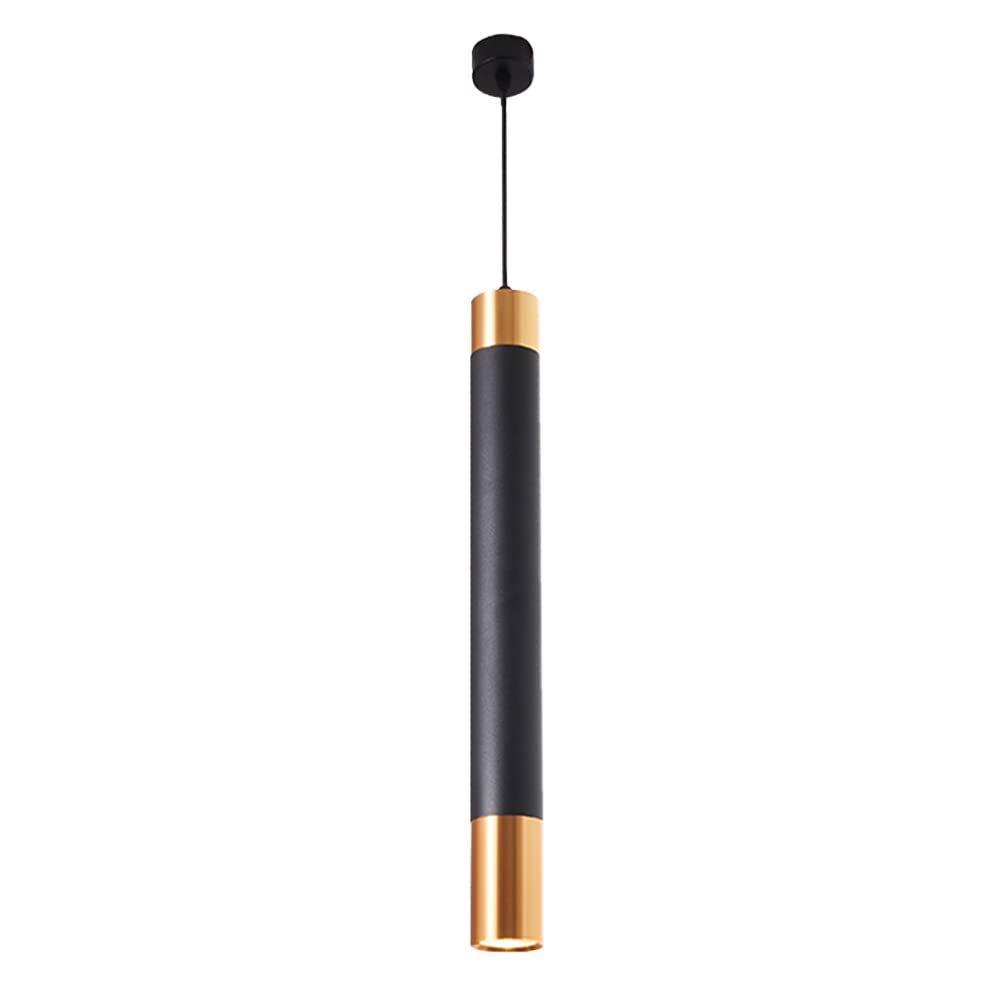 Chandelier LED tube long suspendu pour ambiance feutrée de bar