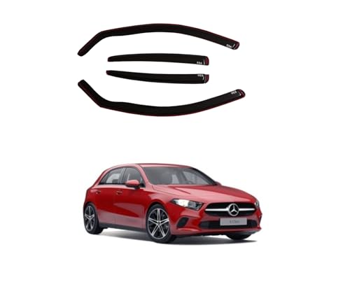 WIND RAIN SUN SMOKE GUARD DEFLECTORS Compatible With MB A-CLASS W177 2018 ONWARDS 5 DOORS 4 Pcs - Image 5