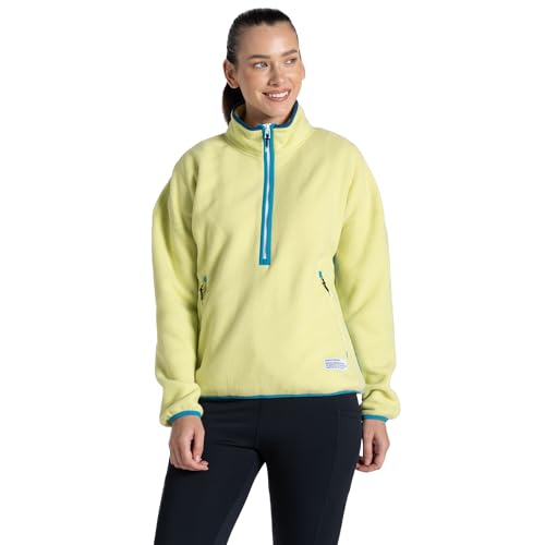 Image of Craghoppers Womens/Ladies CO2 Renu Technology Half Zip Fleece Top (16 UK) (Key Lime)