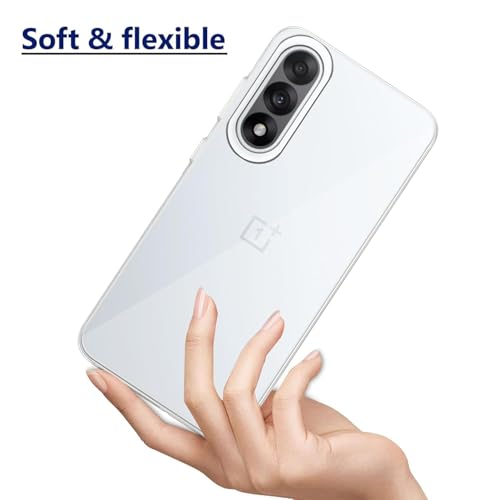 Image of JGD PRODUCTS for OnePlus Nord 5 5G Premium Transparent Hybrid Soft Slim Dust Proof Back Case Cover with Camera Protection