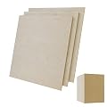 Frylr 12”12”1/8” Thickness Premium Baltic Birch Plywood A/A Grade(Box of 45) / Perfect for Pyrography Wood Burning,Laser Engraving,CNC Router.Modeling,Fretwork,Scroll Saw Nature Veneer Color.