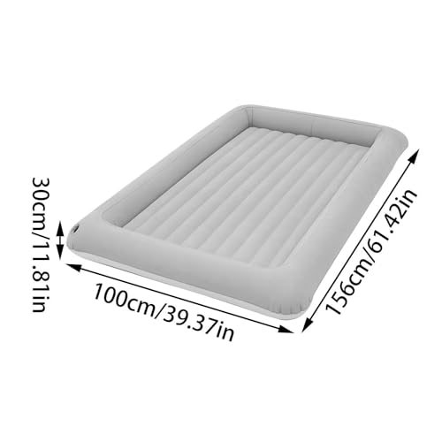 Matelas gonflable enfant compact avec coussin amovible et structure pliable